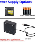 RFID Cabinet Lock With USB Cable Hidden DIY Lock for Wooden Cabinets power options showing battery and USB cable