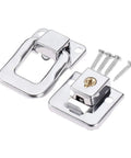 Key Hasp Toggle Lock For Jewelry Boxes And Wooden Chests, Suitcases, Leather Bags And Purses, with screws, zinc alloy hardware shown
