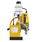 Heavy Duty Magnetic Drill Press With 1400W Copper Motor For Unstoppable Power And Precision, showcasing side view with electric magnet.
