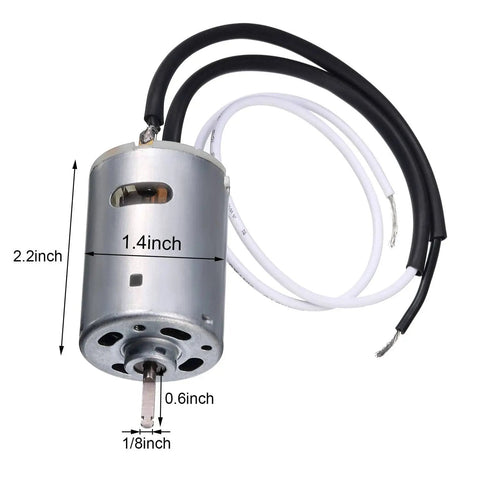 12V D-shaft motor for 6 Inch Replacement White RV Vent Fan Blade With 12V D-Shaft Motor For Your RV Bathroom Exhaust, compatible with RV roof fans.