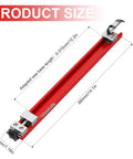 Circular Saw Guide Rail For 12 Inch Base, adjustable aluminum guide with measurements, pro grade precision alignment for woodworking.
