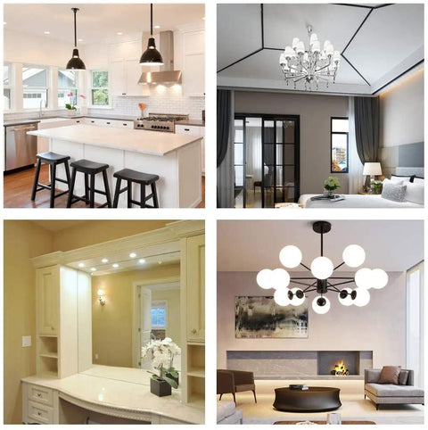 Killer Brightness 10W LED Bulbs 1000 Lumen 6000K Daylight White lighting in kitchen, living room, vanity, and dining room