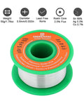 Lead Free Solder Wire With Rosin Core Flux 0.8mm Easy Flow Sn99 Ag0.3 Cu0.7 No Clean Electronics Soldering Wire spool