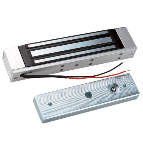 Knockout Standalone Door Access Control Kit With Strong Magnetic Lock, DC12V magnetic lock and mounting bracket for single door security.