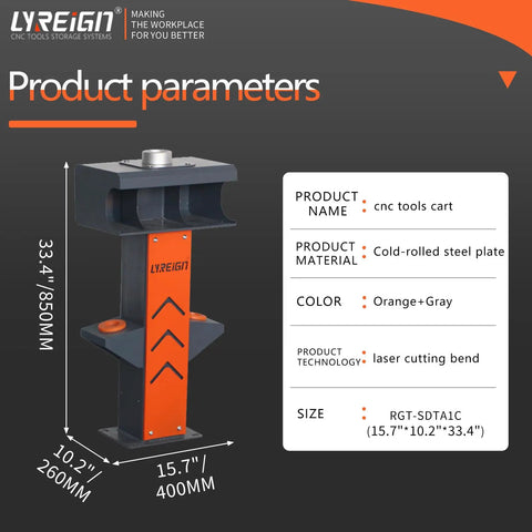 Ergonomic CNC Tool Holder Workbench Featuring BT40 Lock Station And Heavy Duty Disassembly Table, cold-rolled steel, 850mm height.