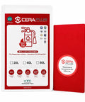 Automatic Fire Extinguisher Sticker Pad Detects Quick Heat Spikes To Snuff Out Electrical Fires Immediately Guarding Computers And Wiring Uses Non Toxic Formula And Simple Peel Stick Install Drop Heavy Cans package with instructions.