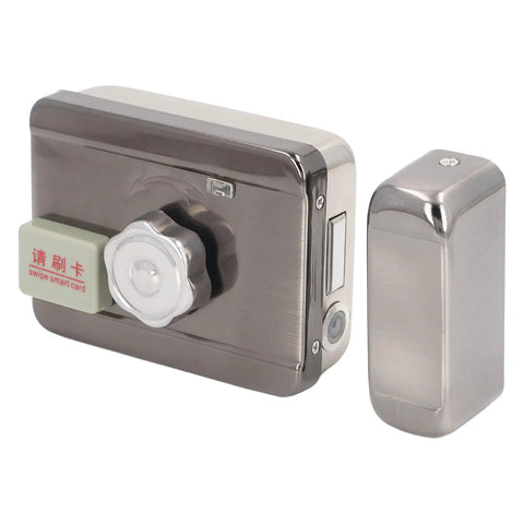 No Stress Keyless Door Deadbolt With Beast Mode Electronic Smart Lock Core in brushed stainless steel finish.