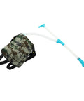 Heavy Duty Pro Grade Backpack Sprayer With Adjustable Straps and Fertilizer Spreader in camo pattern for large scale farming and garden care