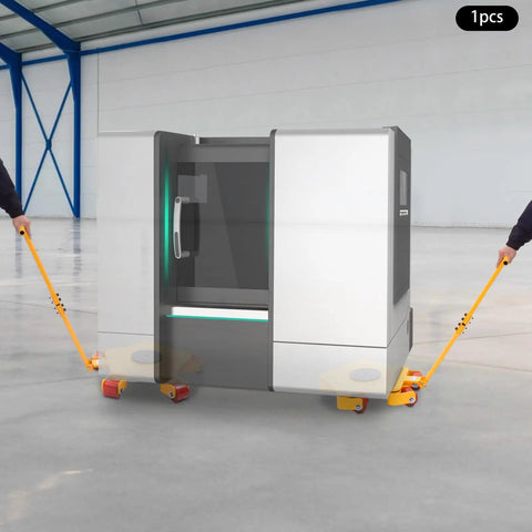 Heavy Duty Industrial Machinery Dolly Featuring Five Smooth Glide Polyurethane Rollers And Eight Thousand Eight Hundred Pound Load Capacity built for moving large equipment.