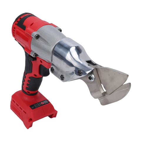 Powerhouse Cordless Sheet Metal Cutter With Variable Speed And 360 Rotating Head. Heavy duty electric shears for metal cutting.