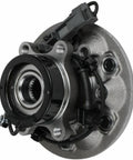 Wheel Hub And Bearing Assembly With Front Right Passenger Side ABS Sensor Polished Protected Steel 6 Lug 4WD Ready To Roll Replacement For Chevy Colorado GMC Canyon Isuzu I 370