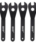 Bike Cone Wrench Set 13mm 14mm 15mm 16mm For Tapered Hub Adjustment And Wheel Service Bicycle Spanner For Hub Nut Install And Remover Pro Grade Precision Cycling Tool Designed For Pros, black with brand logo