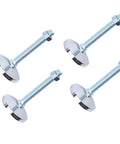 Heavy Duty Leveling Feet For Tables And Workbenches Stainless Steel With Bottom Lip Design For Even Weight Distribution Built To Last For Cabinets Shelving And Garage Workshops four adjustable stainless steel leveling feet with nuts