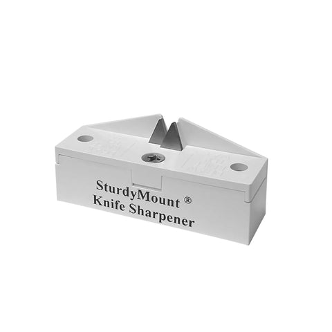 Sturdy Mount Diamond Honed Knife Sharpener for Quick Restore and Hone, Tungsten Carbide Blade Sharpening Tool No Fuss Mounting, Easy to Use on Any Counter, Board, or Workbench, Revives Kitchen Knives and All Blades