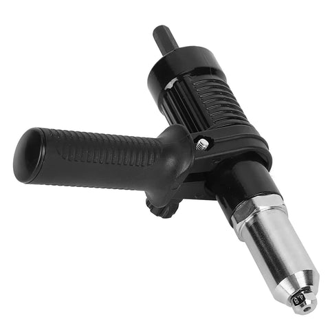Car Rivet Adapter Kit Alloy Steel Head with Vertical Handle Quick Drill Conversion Turns Power Drill Into Riveting Pro for Auto Body Repairs 173 by 35mm