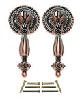 2 Pcs European Style Hanging Drawer Pulls For Cabinets And Doors, Antique Zinc Alloy Drop Pull Knobs with screws, 65mm length