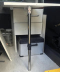 Stainless Steel Table Legs Adjustable Height 18.5 To 28 Inches Folding Leg Set with protective pads in a camper setup