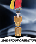 Aluminum Alloy Plated Quick Hose Connector 2.37 Inch Leak Free Male Hose Connector for garden lawn patio watering