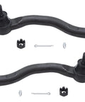 Front 10 Piece Suspension Kit For 2013 2014 2015 Acura ILX Includes 2 Front Lower Ball Joints 2 Front Sway Bar Links 4 Inner And Outer Tie Rods And Tie Rod Boots For A Strong Smooth Ride, shown with tie rod ends and hardware