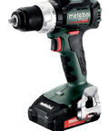 High Performance 18V Cordless Drill Driver With Brushless Motor And Dual 2Ah Lithium Ion Batteries Using One Half Inch Keyless Chuck for heavy duty projects showing chuck detail.