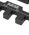 Close-up of Hella Precise CNC Machined Aluminum Alloy Dovetail Jig Caliper measuring in inches with clear markings for accuracy.