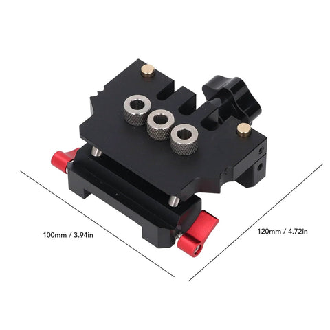 Self Centering Doweling Jig Kit For Woodworking Top Notch Professional Grade Aluminum Alloy Tool with 3 In 1 Drill Bit Locator