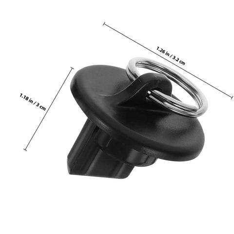 Cool Black Bungee End Caps for Deck Sunblinds And Roller Shades Fits 8 Pack With Snug Plug Install For Smart Patio Shade Systems That Stay Secure And Look Totally Fresh Without Looking Cheap Or Flimsy. black plastic cap with ring, 1.26 x 1.18 in
