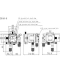 Technical diagram of Motorized Rotary Positioning Stage XZR40-R With Micrometer Manual Displacement for Precise Optical Alignment.