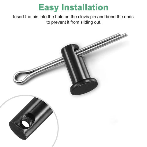 10 Pack Clevis Pins M8 By 16mm Carbon Steel Flat Head Built For Quick Swaps In Mechanical Linkage Fixed Parts Ship Rigging