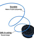 Weed Eater Spools Replacement For Greenworks Trimmers 20V 24V 40V 16 Ft 0.065 Inch Line Fits 21302 21332 21342 3411546A Cap Covers Auto Feed Edger 6 Plus 1 Pack nylon polyamide line with spool