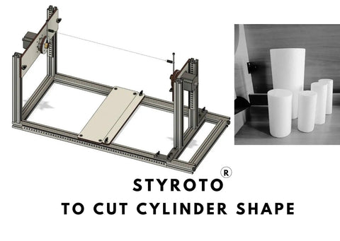 Kickass Eps Styrofoam Cutting Machine For Crafting Sick Revolved Shapes Like Cylinders Cones Balls Pillars Snowmen And Bells With Hella Precise Stepper Motor Speed Adjustment