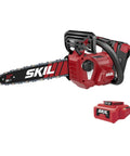 Cordless 12-Inch Chainsaw Kit With 40V Power Core 40 Battery, 2.0Ah, And Fast Charger, shown with battery