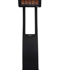 Freestanding 11000W Gas Patio Heater For Outdoor Warmth With Instant Infrared Heat On Demand, Propane LPG Ready, 500 Series, 110V, Black Finish