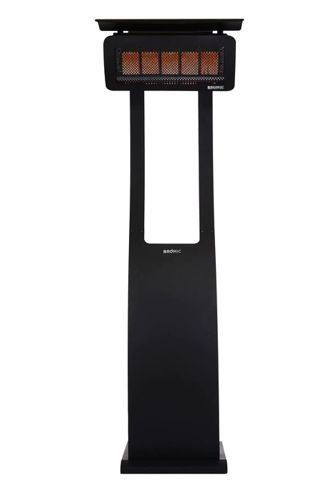 Freestanding 11000W Gas Patio Heater For Outdoor Warmth With Instant Infrared Heat On Demand, Propane LPG Ready, 500 Series, 110V, Black Finish