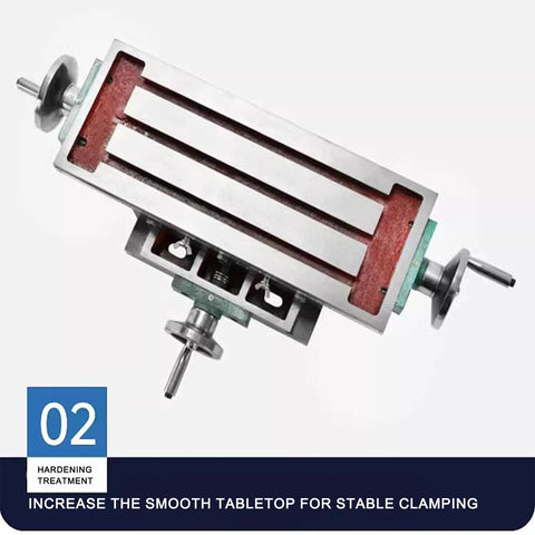 Heavy Duty Two Axis Four Way Compound Milling Table Cross Table for Milling and Drilling Machines with smooth tabletop