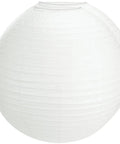 Jumbo 30 Inch White Paper Lanterns Hanging Luminaries For Weddings And Events, Large Round Ball Decor For Parties
