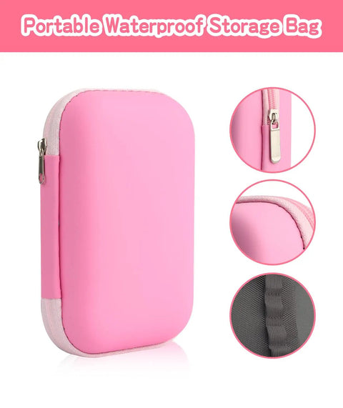 All In One Baby Grooming Kit For Newborns, 14-Piece Infant Safety Care Set With Hair Brush, Comb, Pink Waterproof Storage Bag