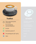 Smart Electric Coffee Mug Warmer With Dual Temperature Settings And Auto Shut Off Keeps Your Daily Brew Absolutely Fire All Day Long The Ultimate Desk Essential For Hot Coffee Tea Or Milk with a ceramic cup on a black base