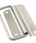 2 Pack 4 Inch Stainless Steel Foldable Ring Pull Handles With Screws for Toolbox Door Chest, rust-resistant 304 steel, four-hole mounting