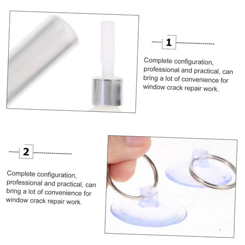 DIY Windshield Repair Kit For Long Cracks And Scratches Resin Based Glass Repair Tool with applicator and suction cup