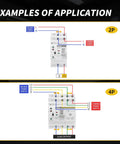 Dual Power Transfer Switch For UPS With Auto And Manual Modes No Fuss Setup Over Voltage And Under Voltage Protection Solar Ready DIN Rail Mount 2P 63A AC 110V Uninterruptible Power Supply Safety And Fast Source Switching wiring diagram