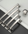 20 Pack 5 Inch Brushed Satin Nickel Cabinet Handles for Kitchen Cabinet Hardware and Drawer Pulls for Bathroom Dresser