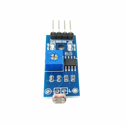 Front view of a Digital Light Sensor Module For Arduino ESP32 ESP8266 Raspberry Pi four pack with analog and digital outputs.