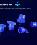 5 Piece Faucet Aerator Key Set With 16.5Mm 18.5Mm 21.5Mm 22.5Mm And 24Mm Sizes, blue recessed aerator removal wrenches