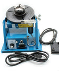 Heavy Duty Rotary Welding Positioner Featuring 110V Power And Smooth Two To Ten Rpm Rotation Compact Mini Turntable for shops with three jaw chuck.