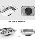 Two Pack Magnetic Tray Holders Pro Grade Stainless Steel 3.6 By 2.5 Inch Rectangular Trays With Strong Magnets Heavy Duty Thickened Parts Organizer For Screws Bolts Nuts Washers Pins