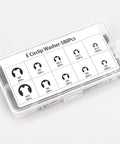 580 Piece E Clip Retaining Ring Set With 10 Sizes From M1.5 To M10 In 65Mn Steel Black Oxide E Type Snap Rings Box