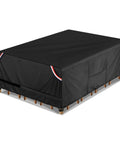 Waterproof Patio Table Cover 96x48 Inches Heavy Duty 600D Rectangular Outdoor Table Protector with Windproof Fit Black