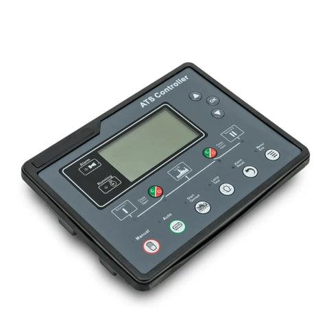 Generator Controller Panel Dual Power Module HAT700 Process Controller For Smooth Auto Transfer And Power Switching 1 Piece Plug In And Keep Your Generator Running Like A Boss, black LCD ATS controller