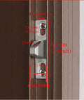 Lyot Sliding Door Keeper And Lock Set For Glass Doors 2.4X0.65 Inch Sliding Patio Door Latch Hardware With Mounting Screws